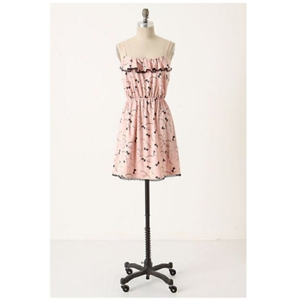 Anthropologie Eloise Womens Cinderellas Hour Chemise Pink Dress Size 2